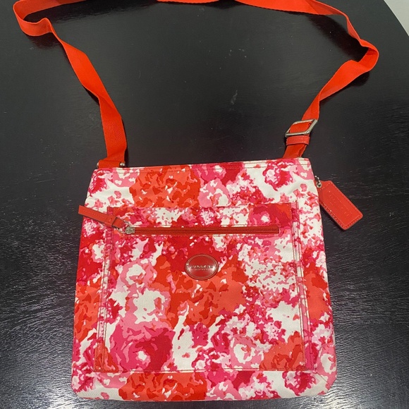 Coach Handbags - Coach Getaway Signature Nylon Crossbody Pink Multi
